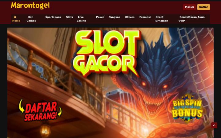 Screenshot of marontogel.com