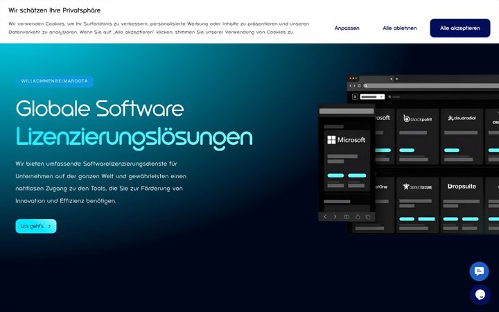 Screenshot of maroota.de