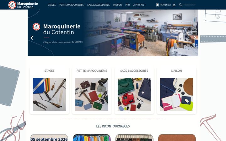 Screenshot of maroquineriecotentin.fr
