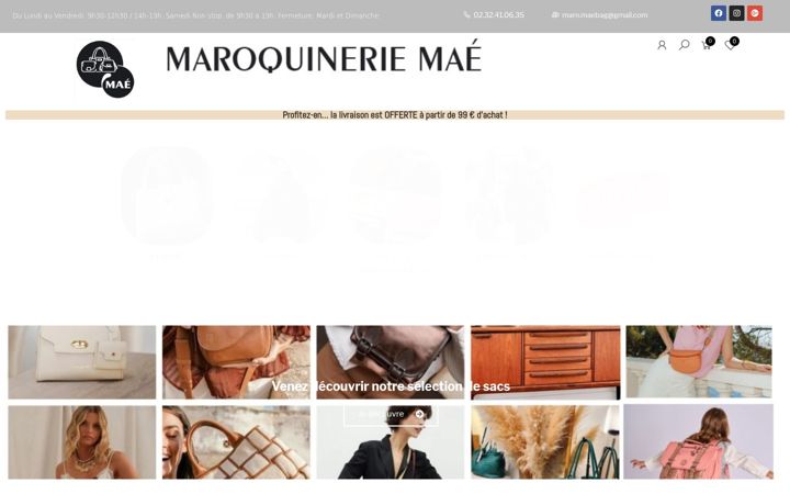 Screenshot of maroquineriemae.fr