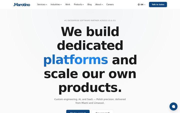 Screenshot of marotino.com