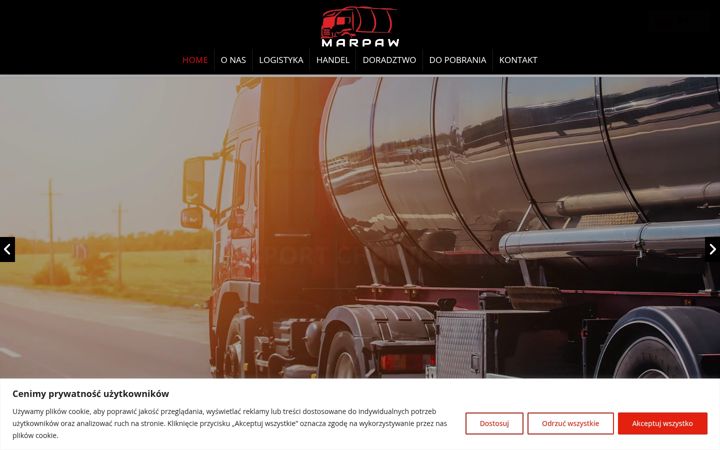 Screenshot of marpaw-transport.pl