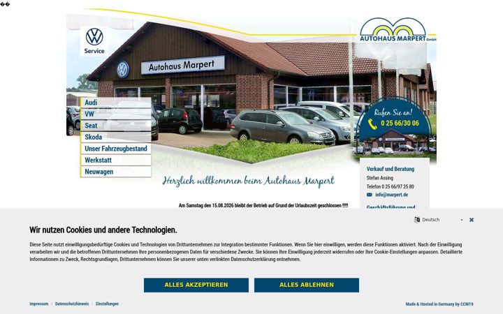 Screenshot of marpert.de