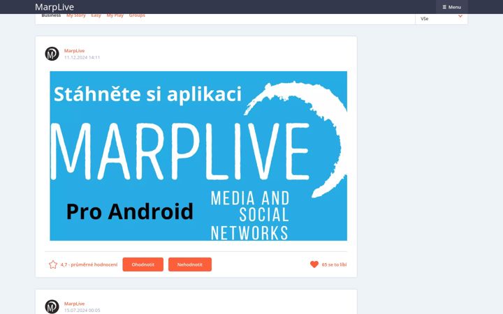Screenshot of marplive.com