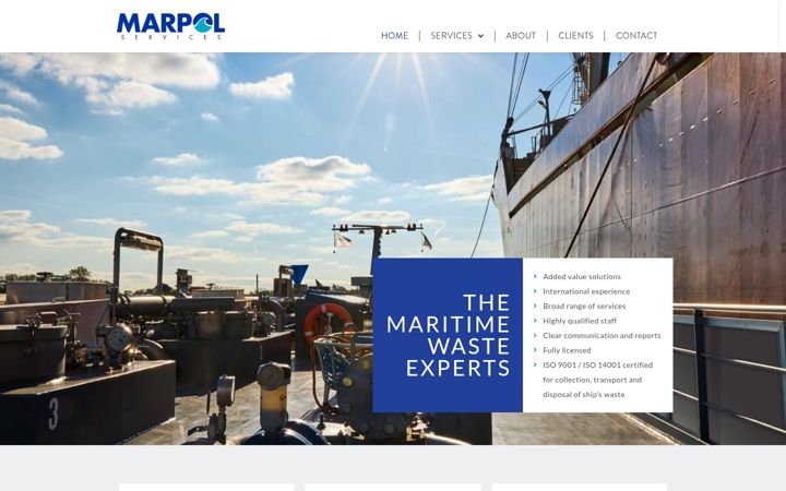 Screenshot of marpolservices.nl
