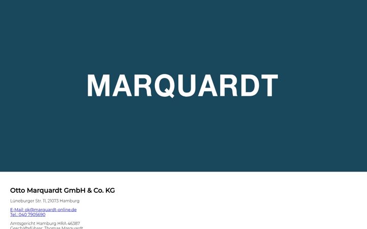 Screenshot of marquardt-online.de