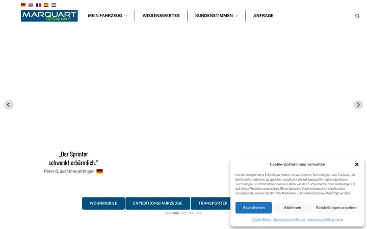 Screenshot of marquartstossdaempfer.de