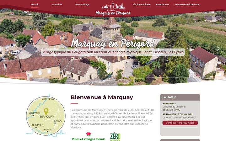 Screenshot of marquayenperigord.fr