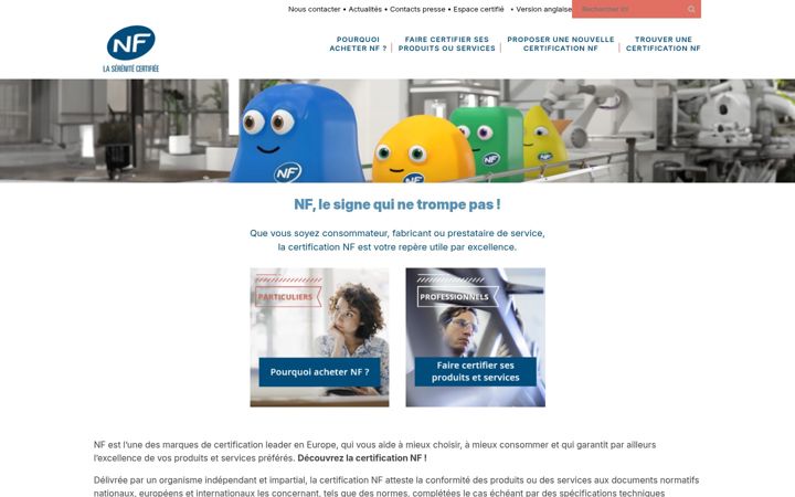 Screenshot of marque-nf.com