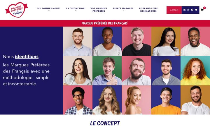 Screenshot of marqueprefereedesfrancais.fr