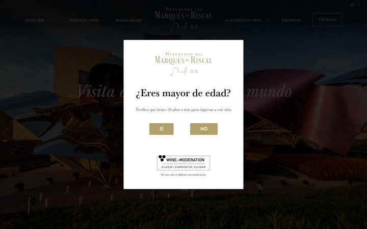 Screenshot ta' marquesderiscal.com
