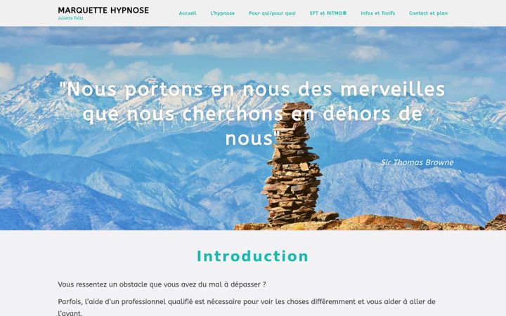 Screenshot of marquette-hypnose.fr