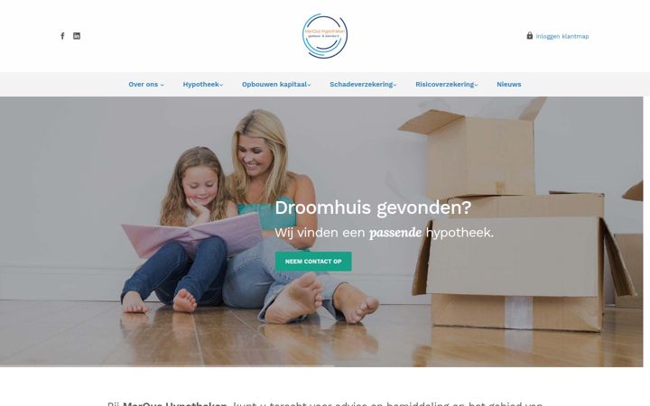 Screenshot of marqushypotheken.nl