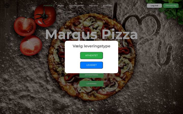 Screenshot of marquspizza.dk