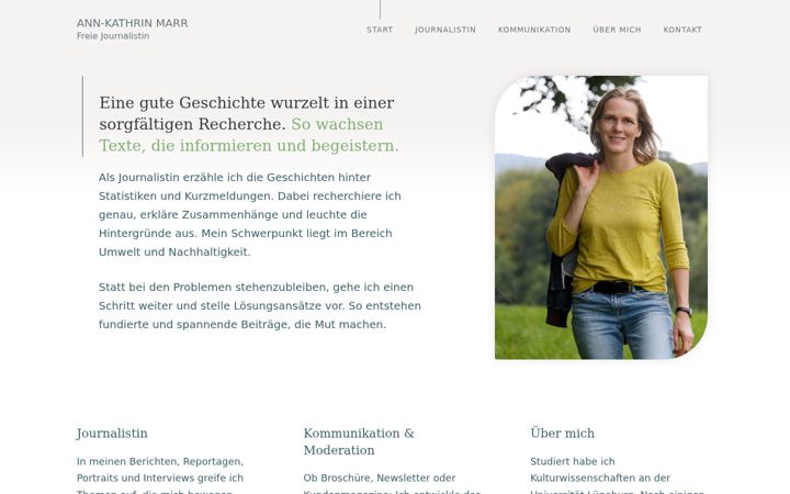 Screenshot of marr-text.de