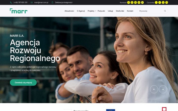 Screenshot of marr.com.pl