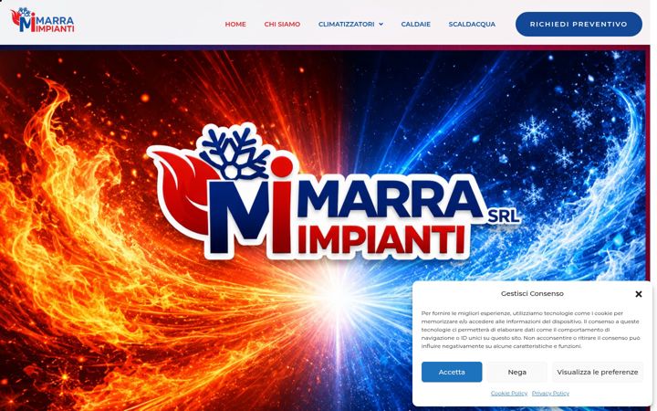 Screenshot of marraimpianti.it