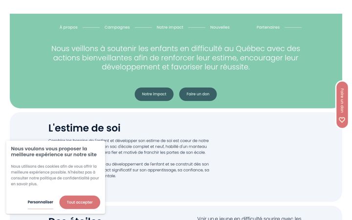 Screenshot of marraine-etoilee.com