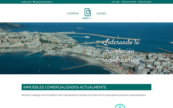 Screenshot of marrealestateceuta.es