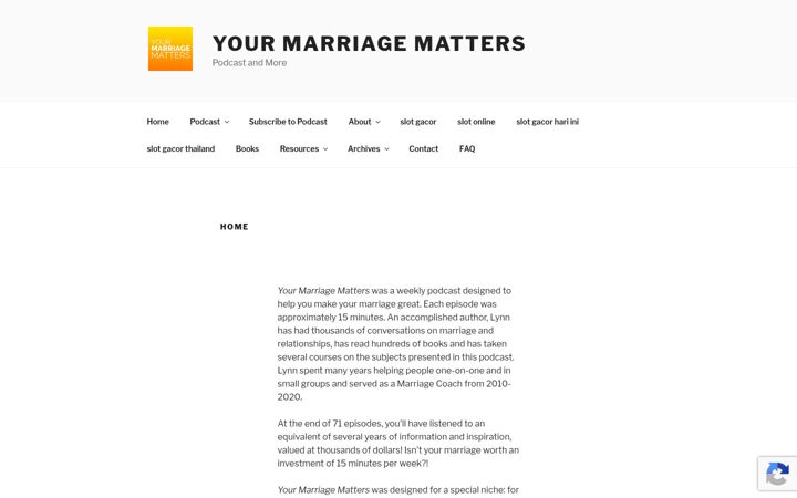 Screenshot of marriagecoachlynn.com