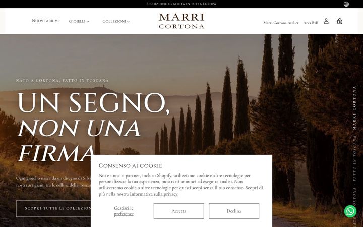 Screenshot of marricortona.com