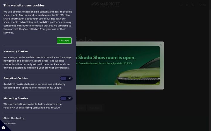 Screenshot of marriottmotorgroup.co.uk