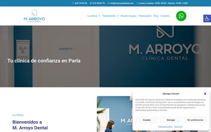 Screenshot of marroyodental.com
