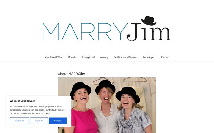 Screenshot of marryjim.com