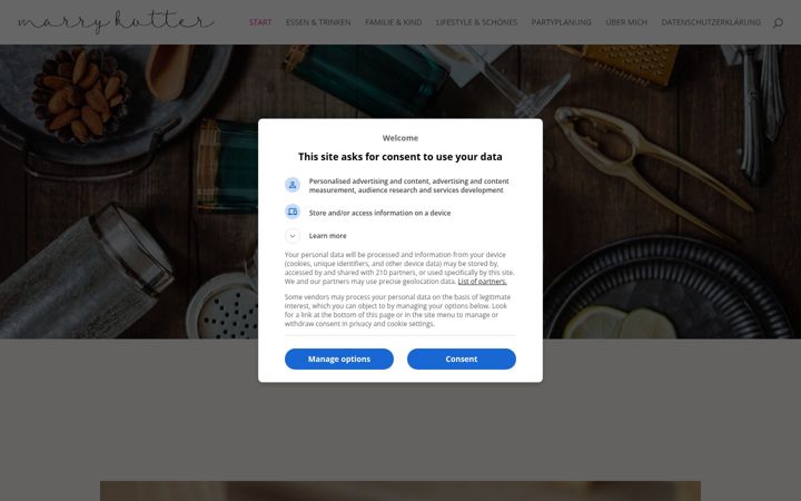 Screenshot of marrykotter.de