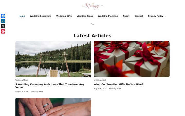 Screenshot of marryza.com