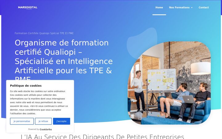 Screenshot of mars-digital-conseil.com