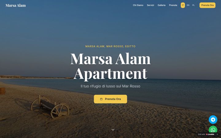 Screenshot of marsaalamapartment.com