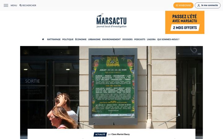 Snímek obrazovky marsactu.fr