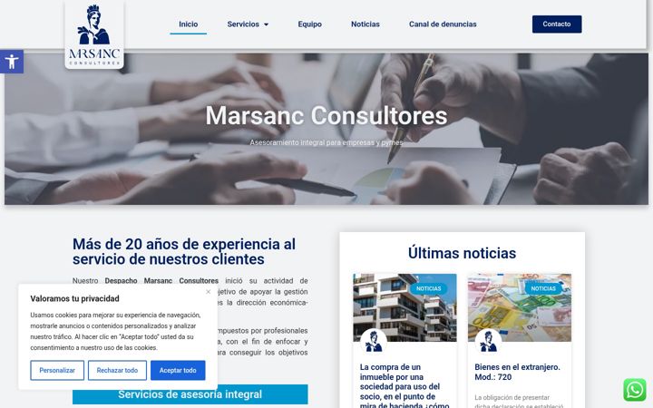 Screenshot of marsanc-consultores.com