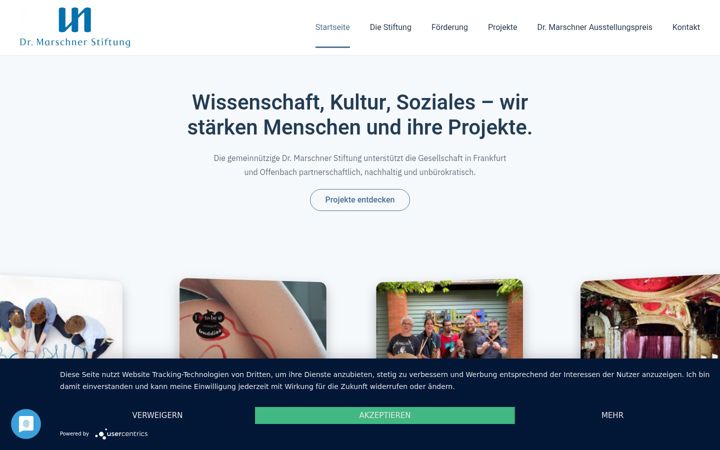 Screenshot of marschner-stiftung.de