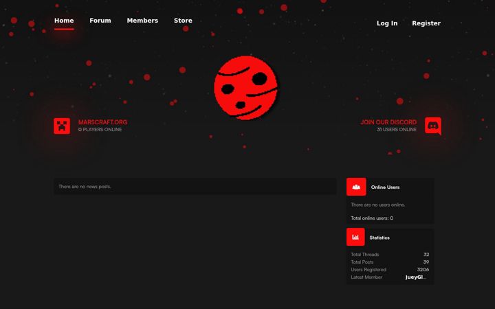 Screenshot of marscraft.org