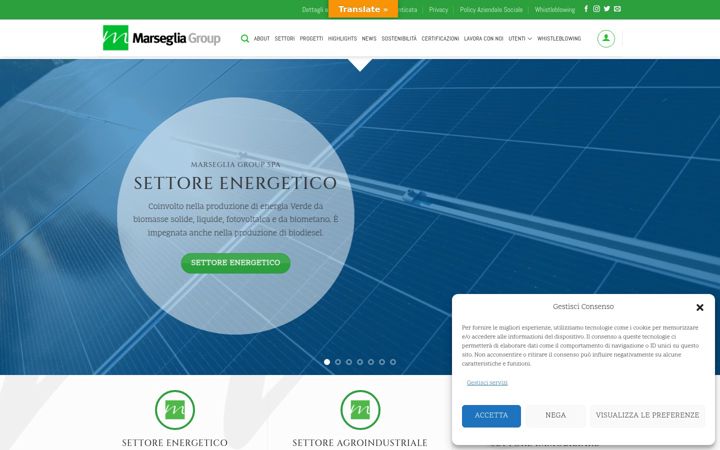 Screenshot of marsegliagroup.it