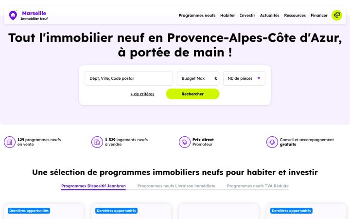 Screenshot of marseille-immobilier-neuf.com