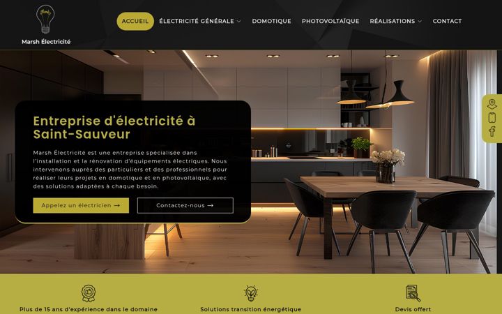 Screenshot of marsh-electricite.fr