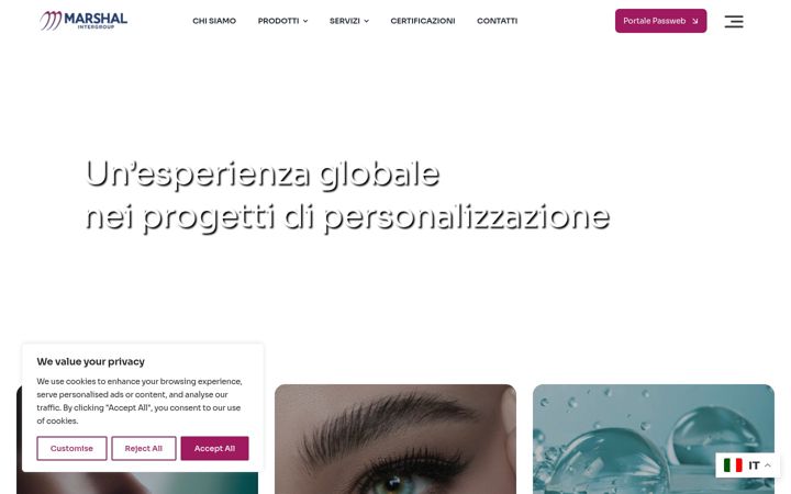 Screenshot of marshalintergroup.com