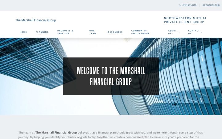 Screenshot of marshallfinancialgroup.nm.com