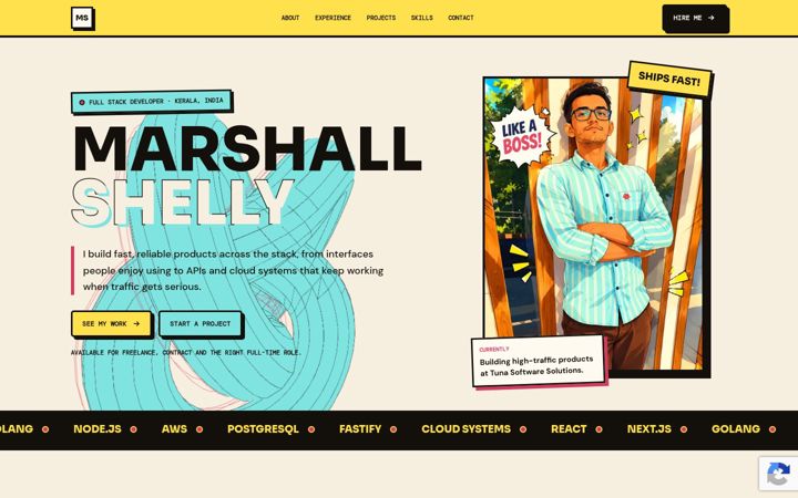 Screenshot of marshallshelly.com