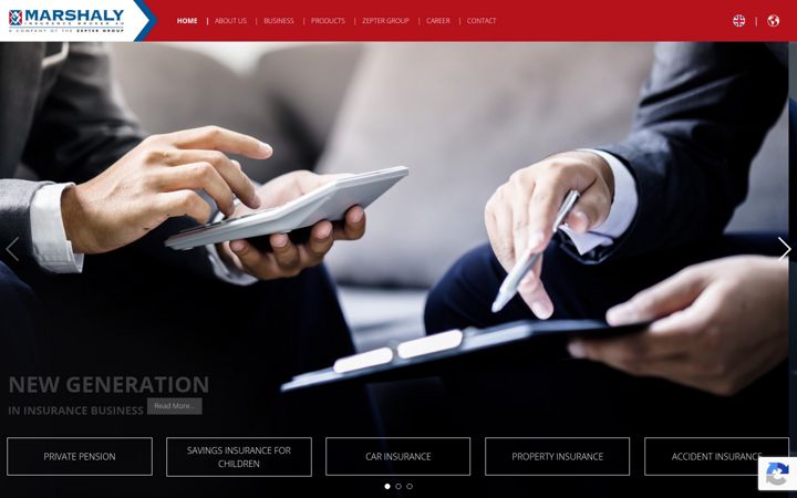 Screenshot of marshaly.com