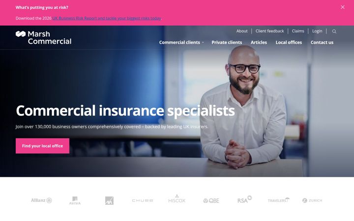 Screenshot of marshcommercial.co.uk