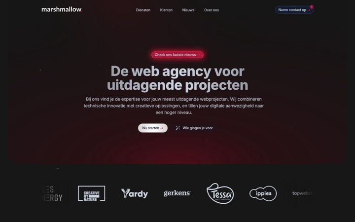 Screenshot of marshmallow.nl