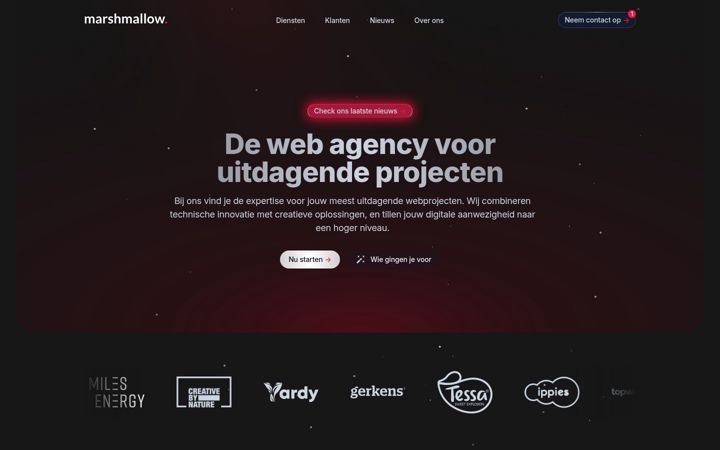 Screenshot of marshmallowdevelopment.nl
