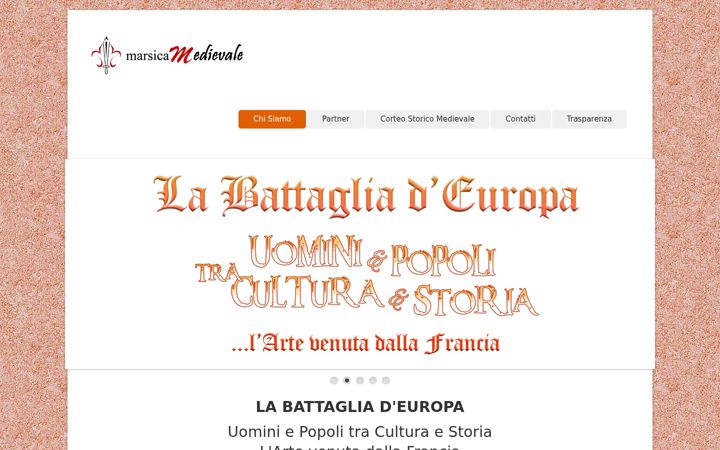 Screenshot of marsicamedievale.it
