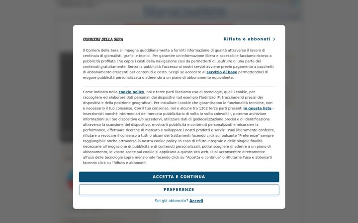 Screenshot of marsicovetere.corriere.it