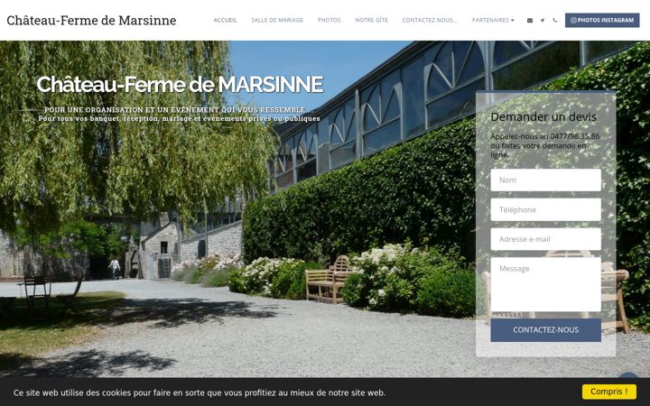 Screenshot of marsinne.be
