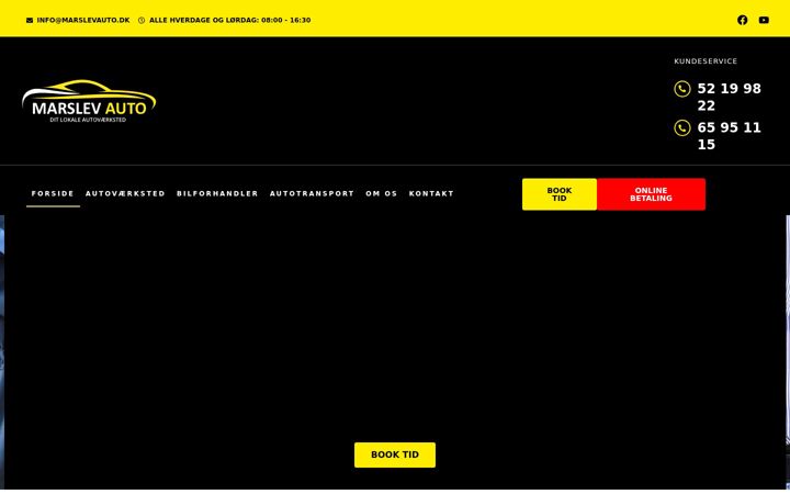 Screenshot of marslevauto.dk